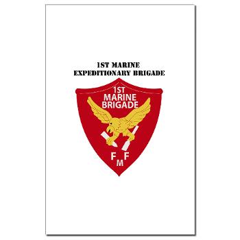 1MEB - M01 - 02 - 1st Marine Expeditionary Brigade with Text - Mini Poster Print